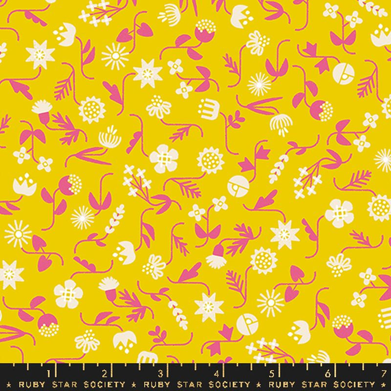 Salutations - Flowery in Golden