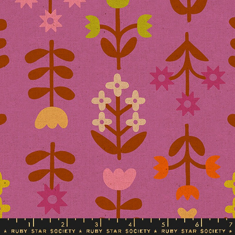 Favorite Flowers Meadow Canvas in Wildflower