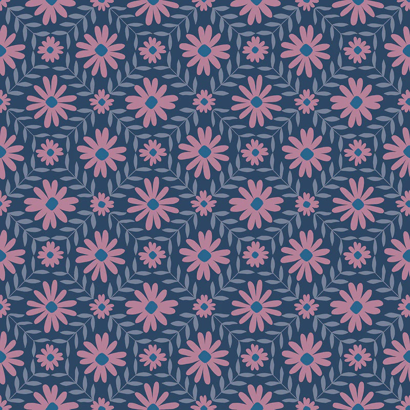 Endpaper Floral in Bluebell