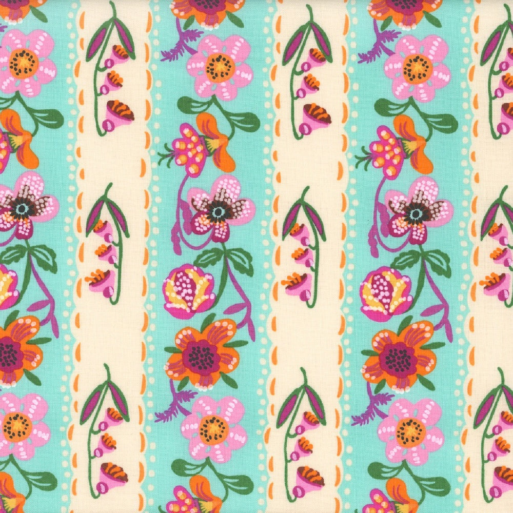 A Spring in Paris Wallpaper in Aqua