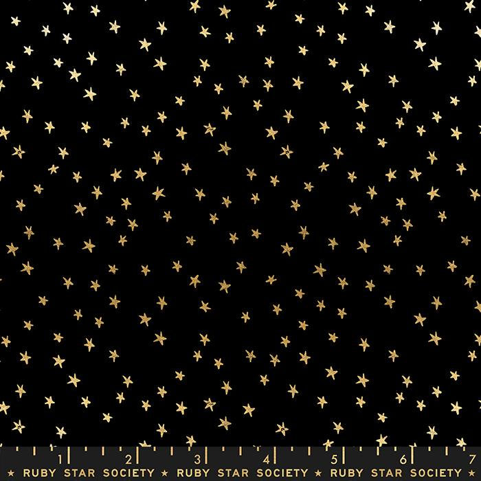 Starry Small Stars Black & Gold