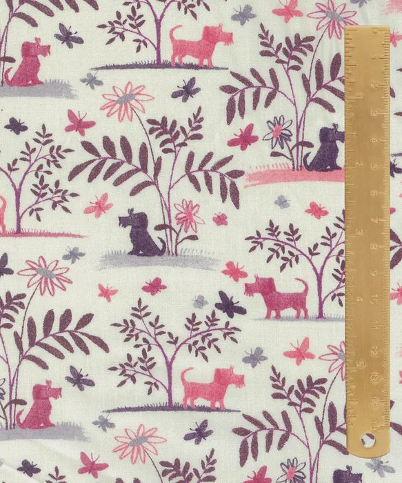 Liberty Storybook Collection Plum Dog A Tana Lawn