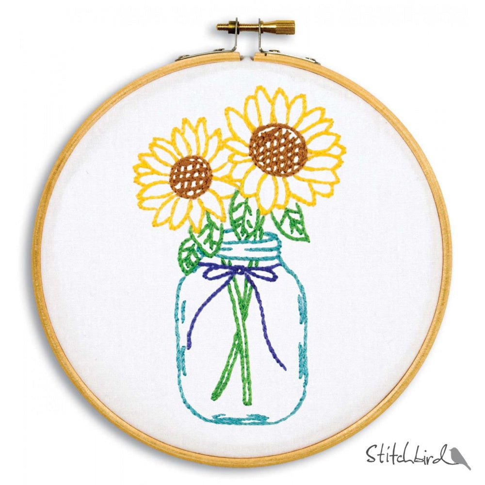 Sunflowers Embroidery Kit