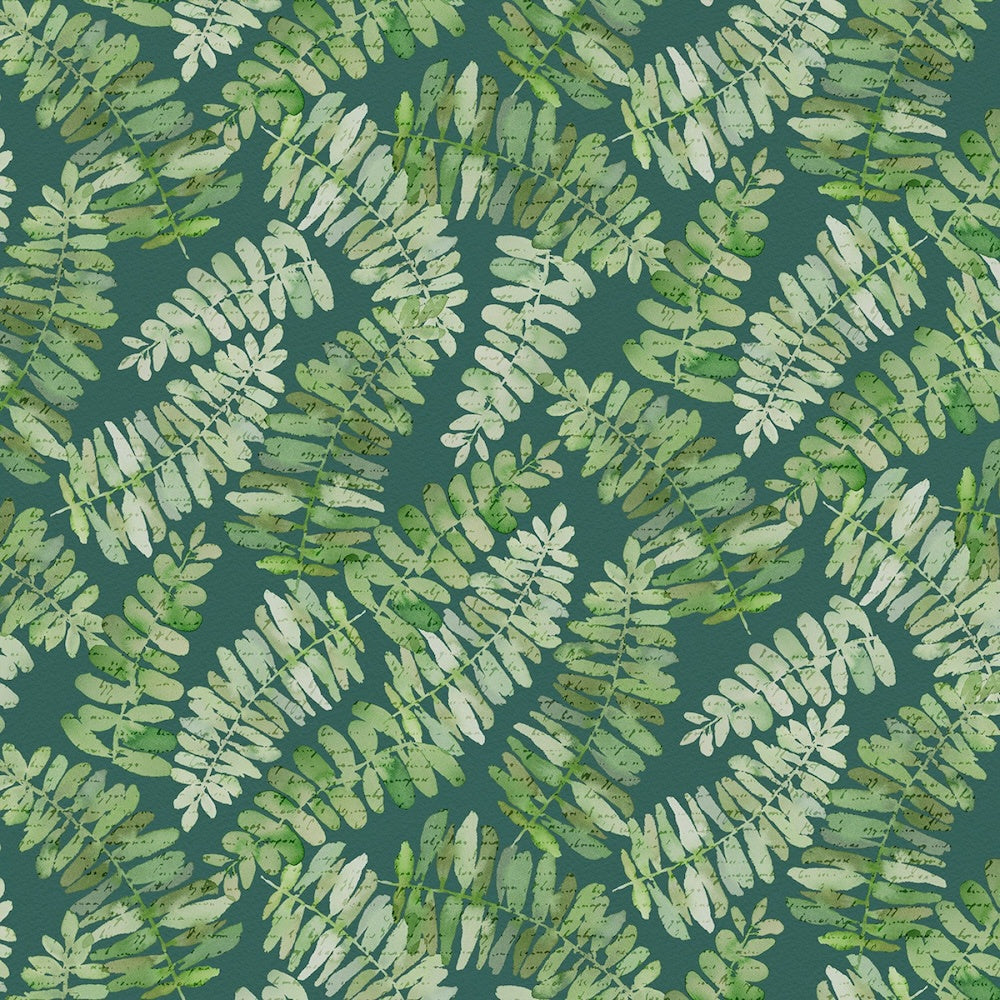 Sweet Magnolia Fern Toss in Dark Green