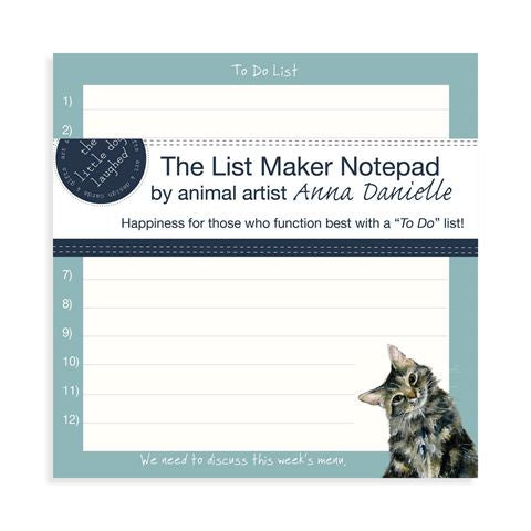 Little Dog Laughed Tabby Cat List Maker Notepad