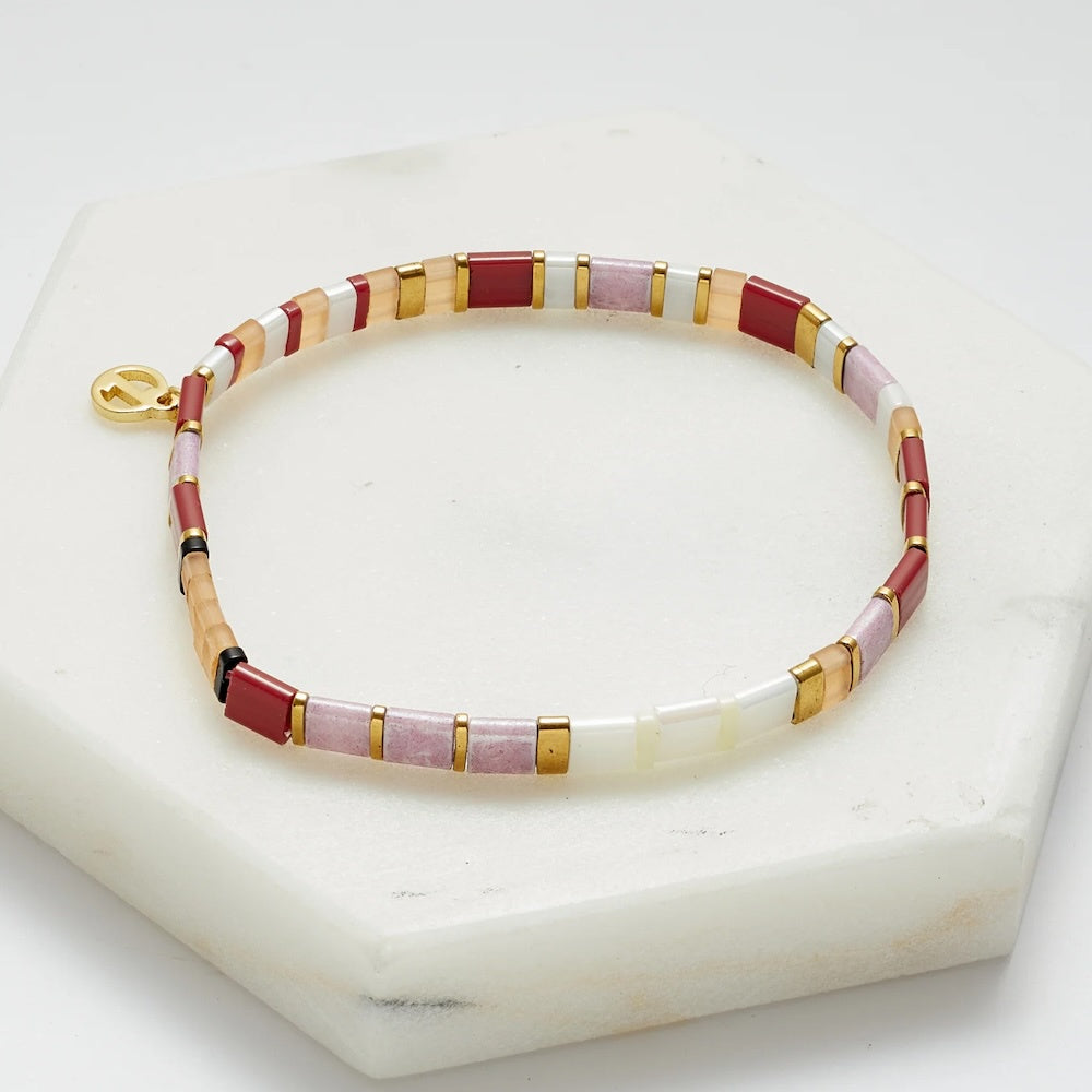Tile Bracelet - Rouge