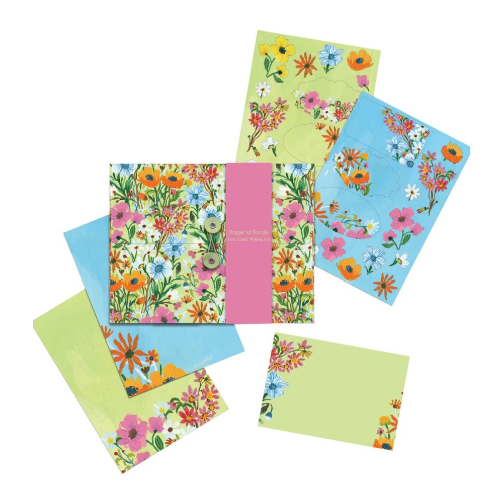 Flower Field Writing Set with Stickers