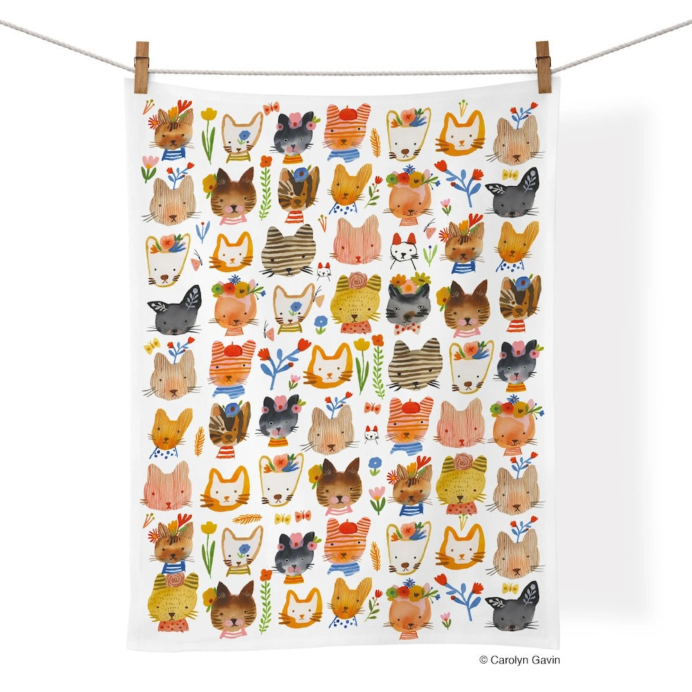 Kitty Parade Tea Towel
