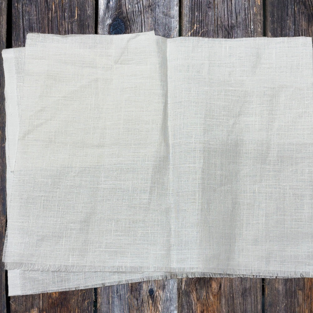 White Embroidery Linen