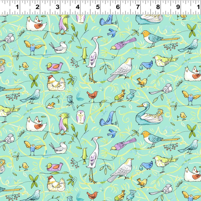 What Friends Are For - Birds in Turquoise