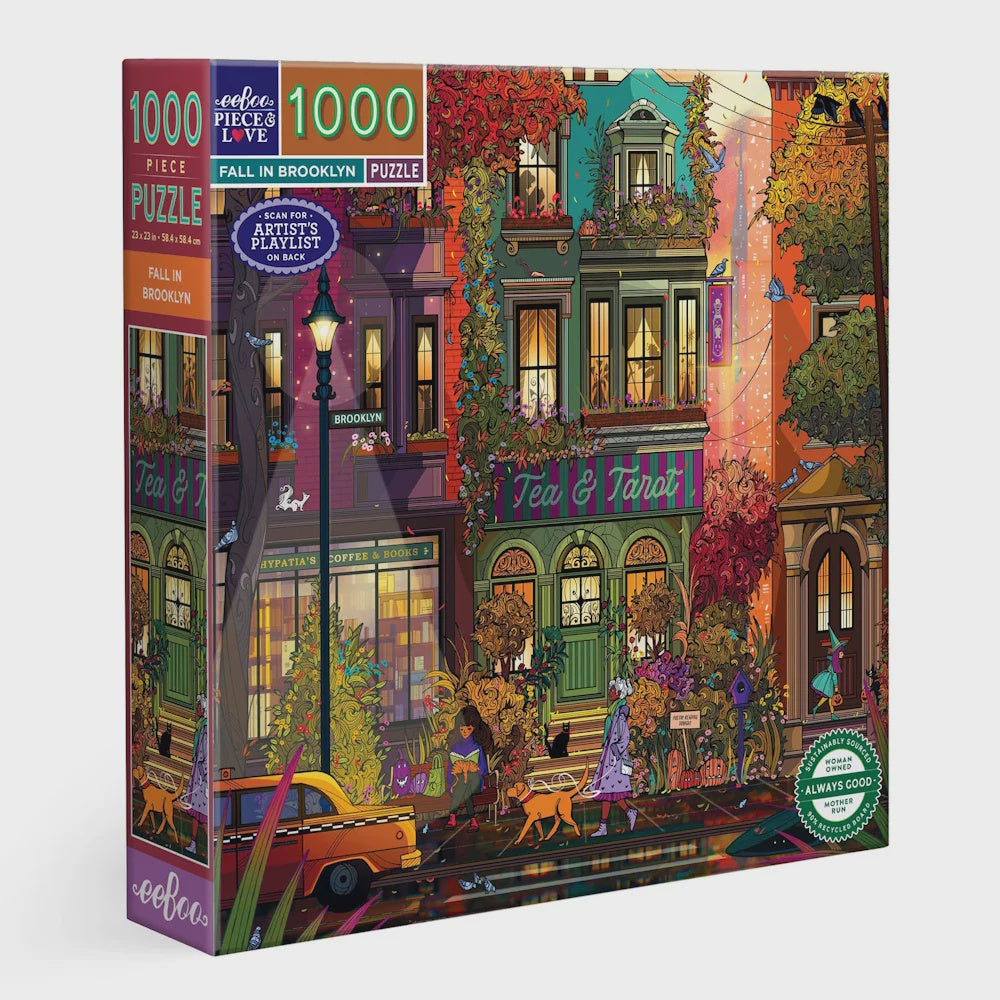Eeboo Fall in Brooklyn 1000pc Puzzle
