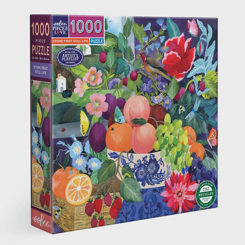 Eeboo Stone Fruit Still Life 1000pc Puzzle