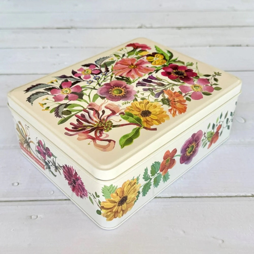 Garden Flowers Deep Rectangle Tin - Emma Bridgewater