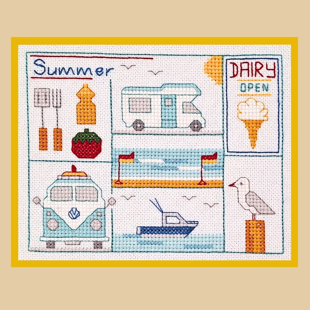 Summer in New Zealand Cross Stitch Pattern