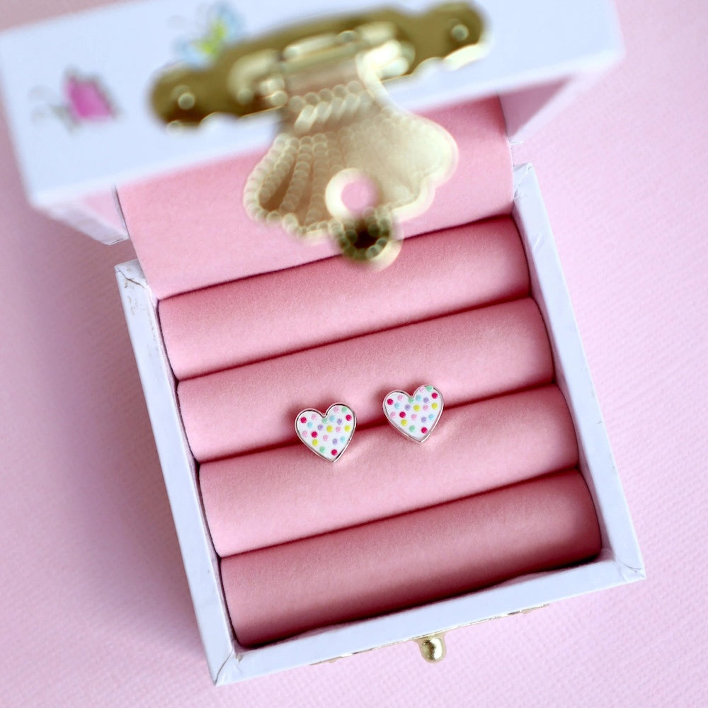Lauren Hinkley Heart Earrings in Trinket Box