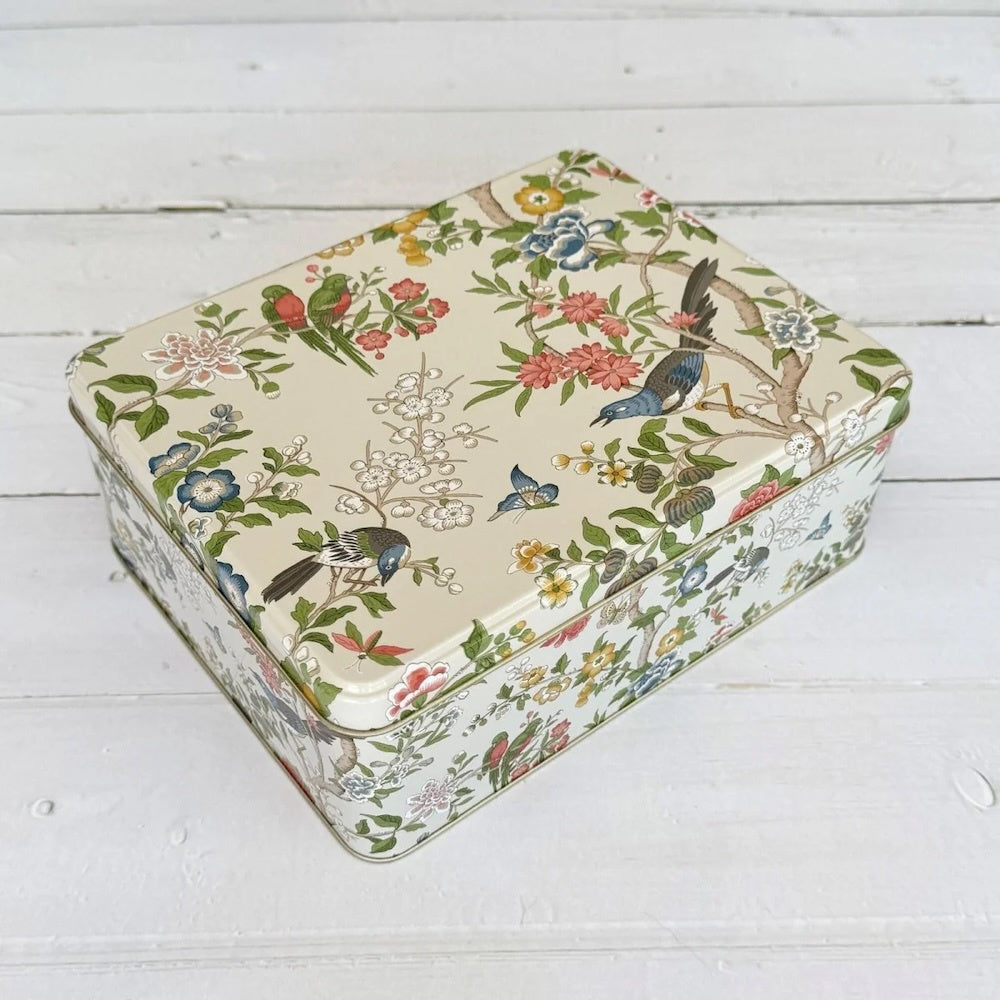 Sanderson Chinoiserie Hall Deep Rectangle Tin