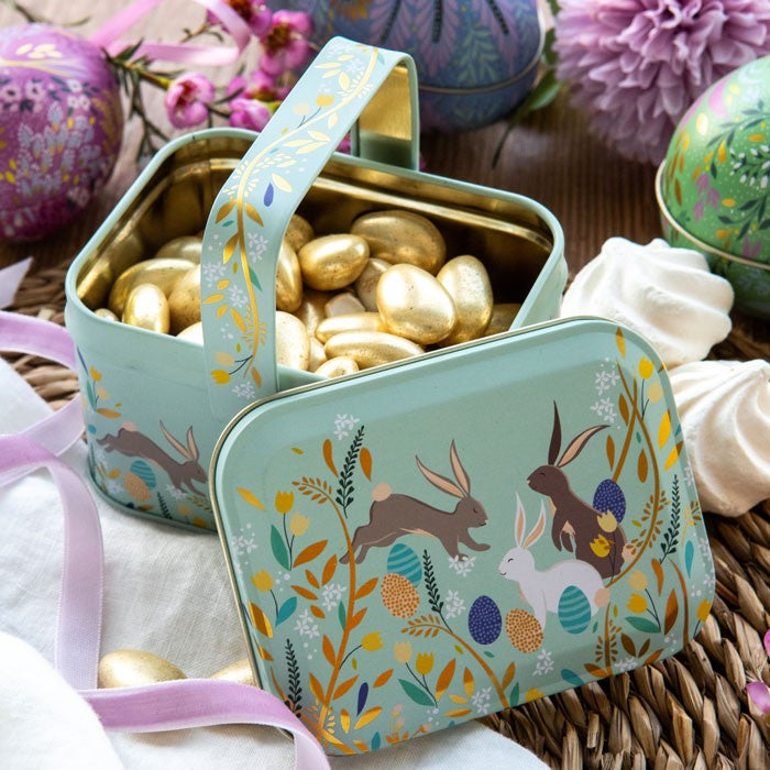 Rabbit Basket Tin with Handle