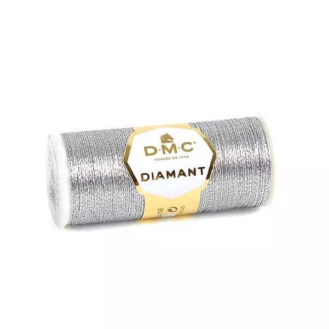 DMC Diamant Metallic Thread Silver D415