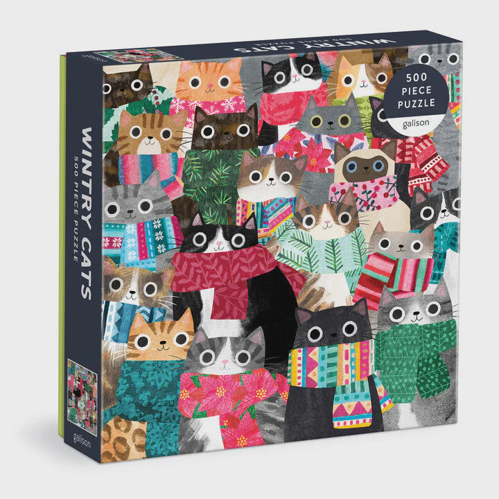 Wintry Cats 500 pc Puzzle