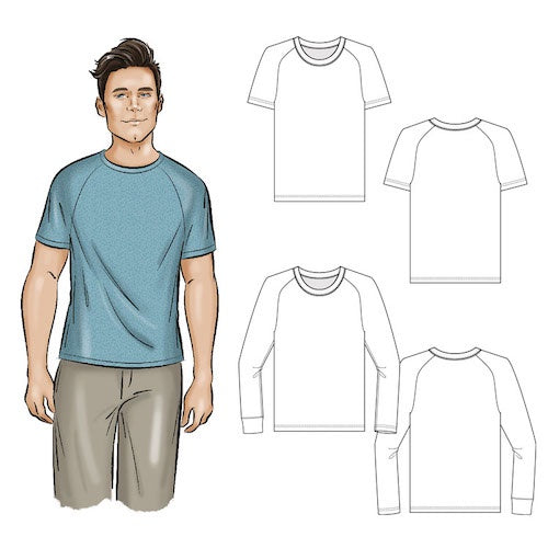Tadah Patterns - Men's Raglan Tee