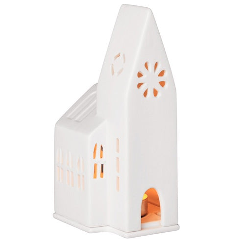 Porcelain Small Church Tealight