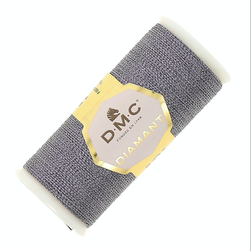 DMC Diamant Metallic Thread Anthracite D317