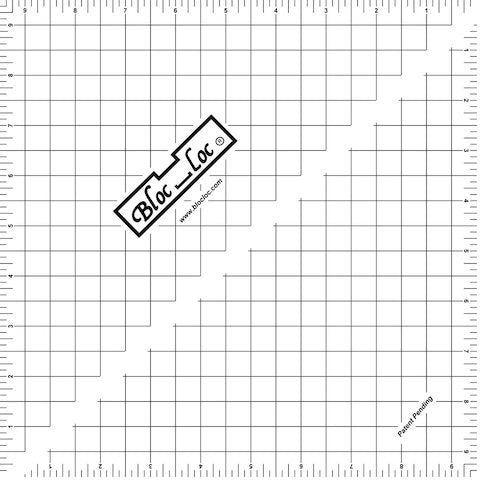 Bloc Loc Half Square Triangle 9 ½ inches