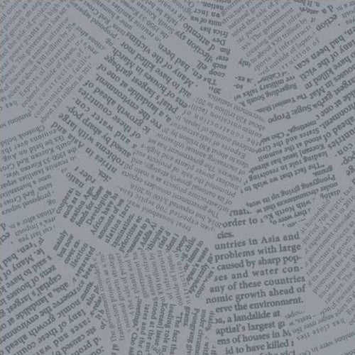 Quilters Combination Newsprint in Grey