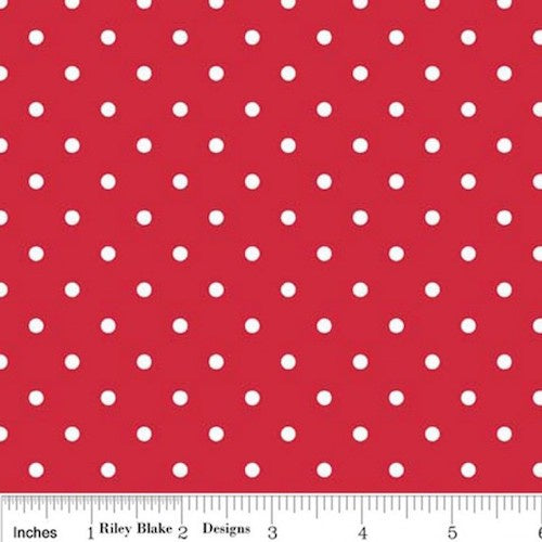 Swiss Dots Red