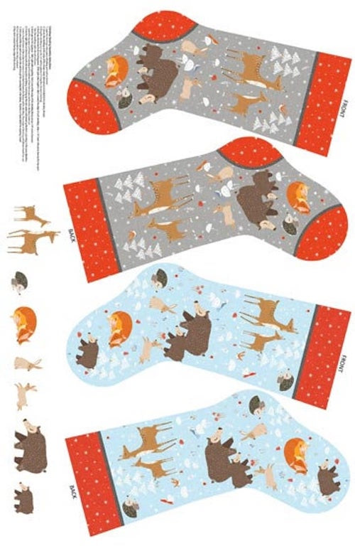 Wilderness Christmas Stocking Panel