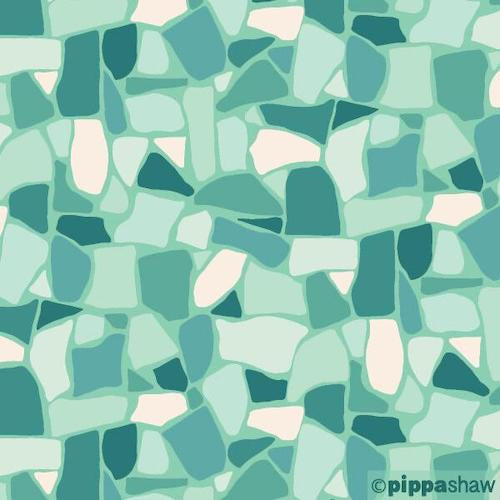 Primavera Mosaic in Teal