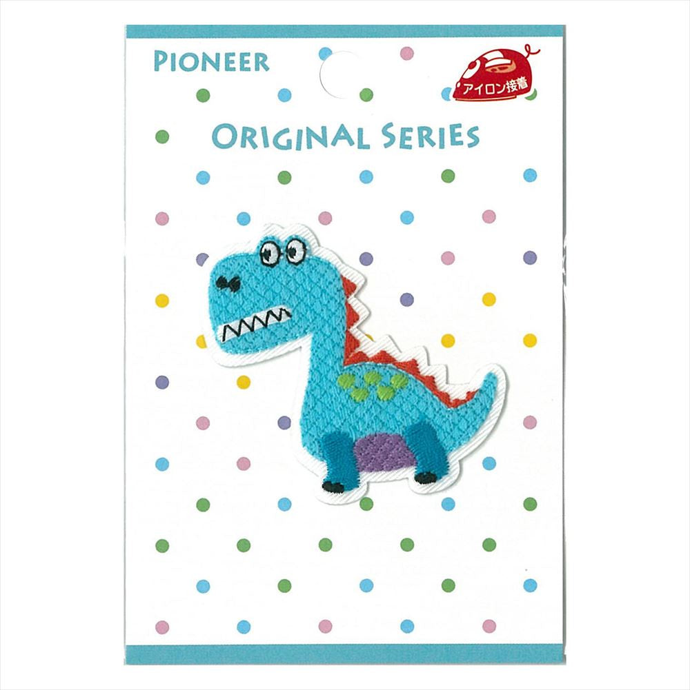 Iron on Blue Dinosaur Patch