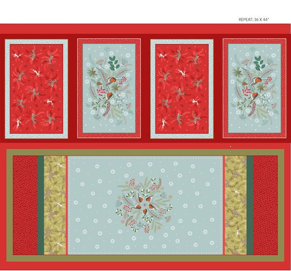 New Forest Winter Table Mats and Table Runner Panel