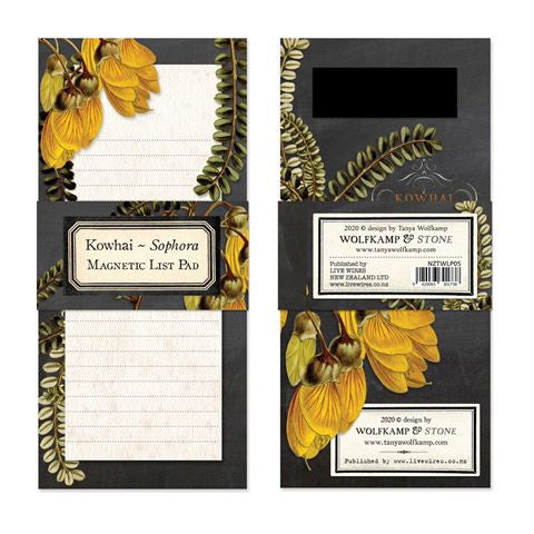 Kowhai Flower Magnetic List Pad