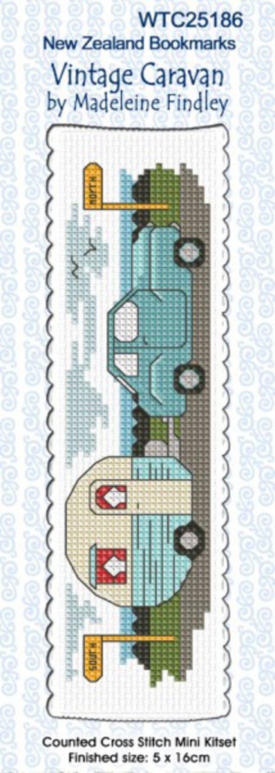 Bookmark Vintage Caravan Cross Stitch