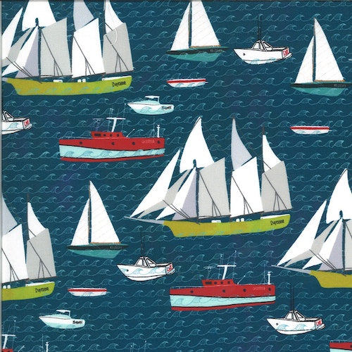 Lakeside Sailboat in Sailcloth