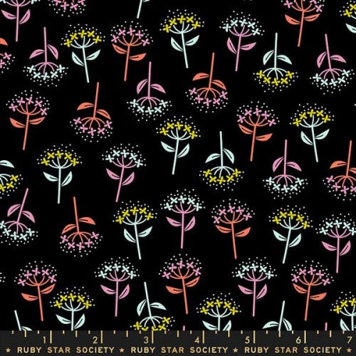 Adorn & Zip - Bloom in Black - 30cm