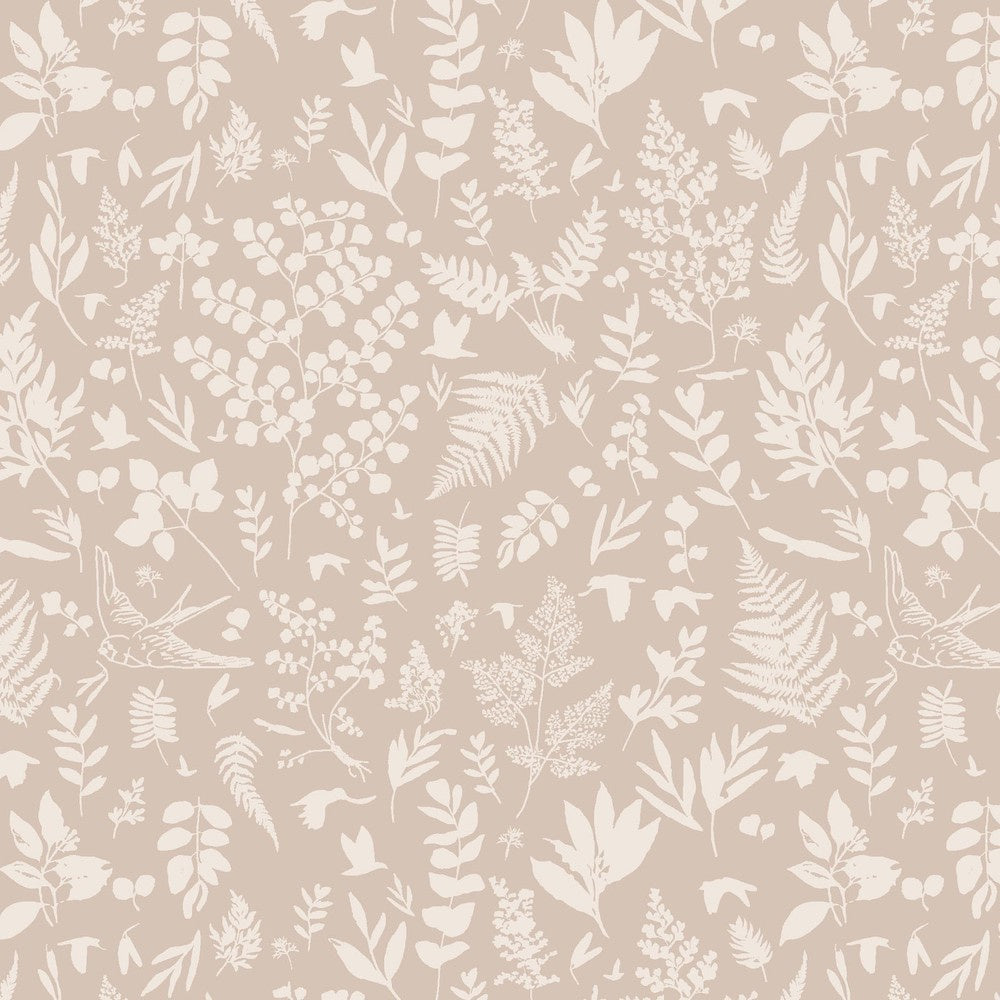 Au Naturel Ferns in Beige Remnant 40cm