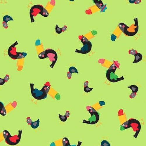 Busy Street - Toucans in Green