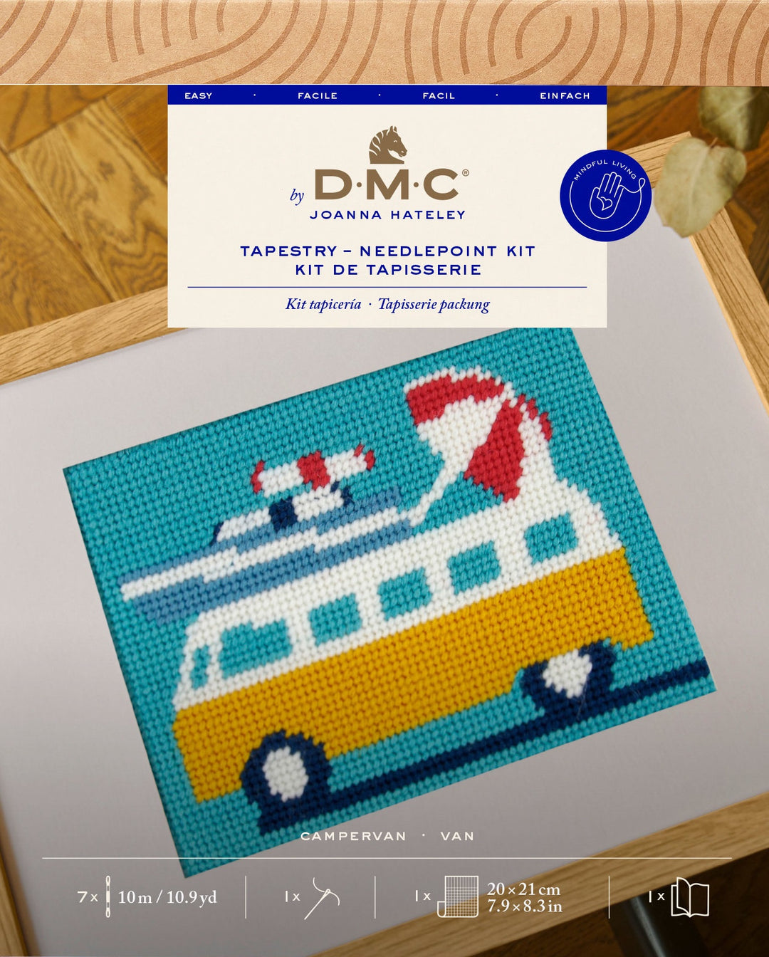 Campervan Tapestry/Needlepoint Kit by Joanna Hateley