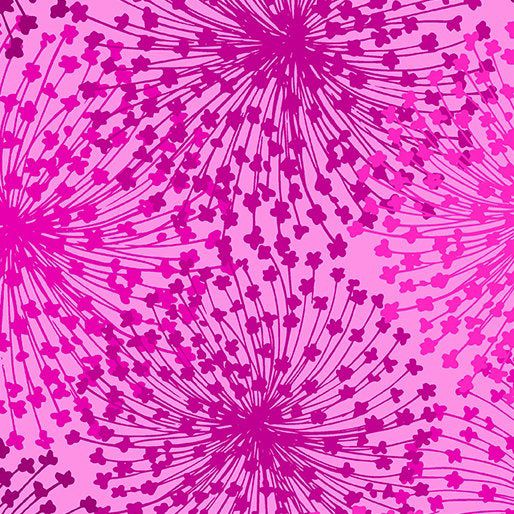 Dandelion Dreams Quilt Backer in Pink Remnant 1.25m