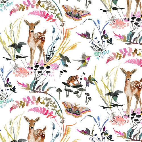 Deep Forest Fawna in White Remnant 70cm