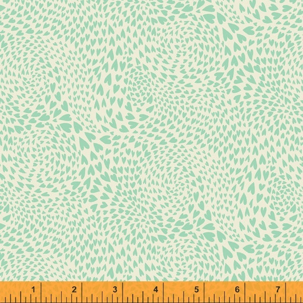 Eden Swirl of Hearts in Green