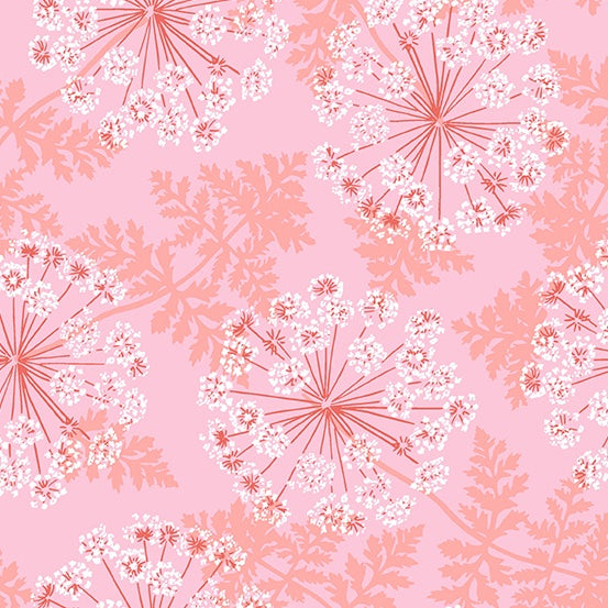 Flora and Fauna Wild Carrots in Pink - 85cm