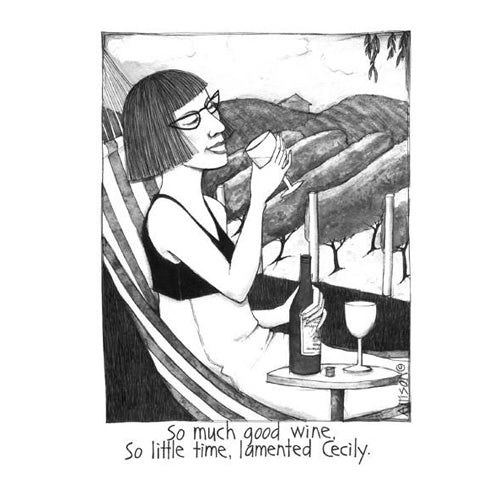 Good Wine Tea Towel