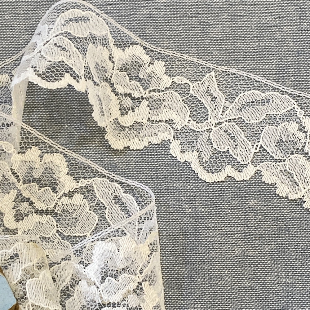 Vintage Nylon/Acetate Rose Lace