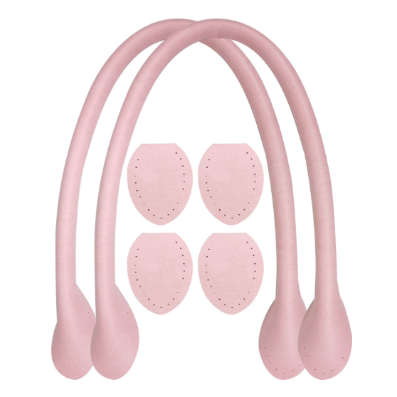 Inazuma Vegan Leather Bag Handles 48cm Light Pink and Thread