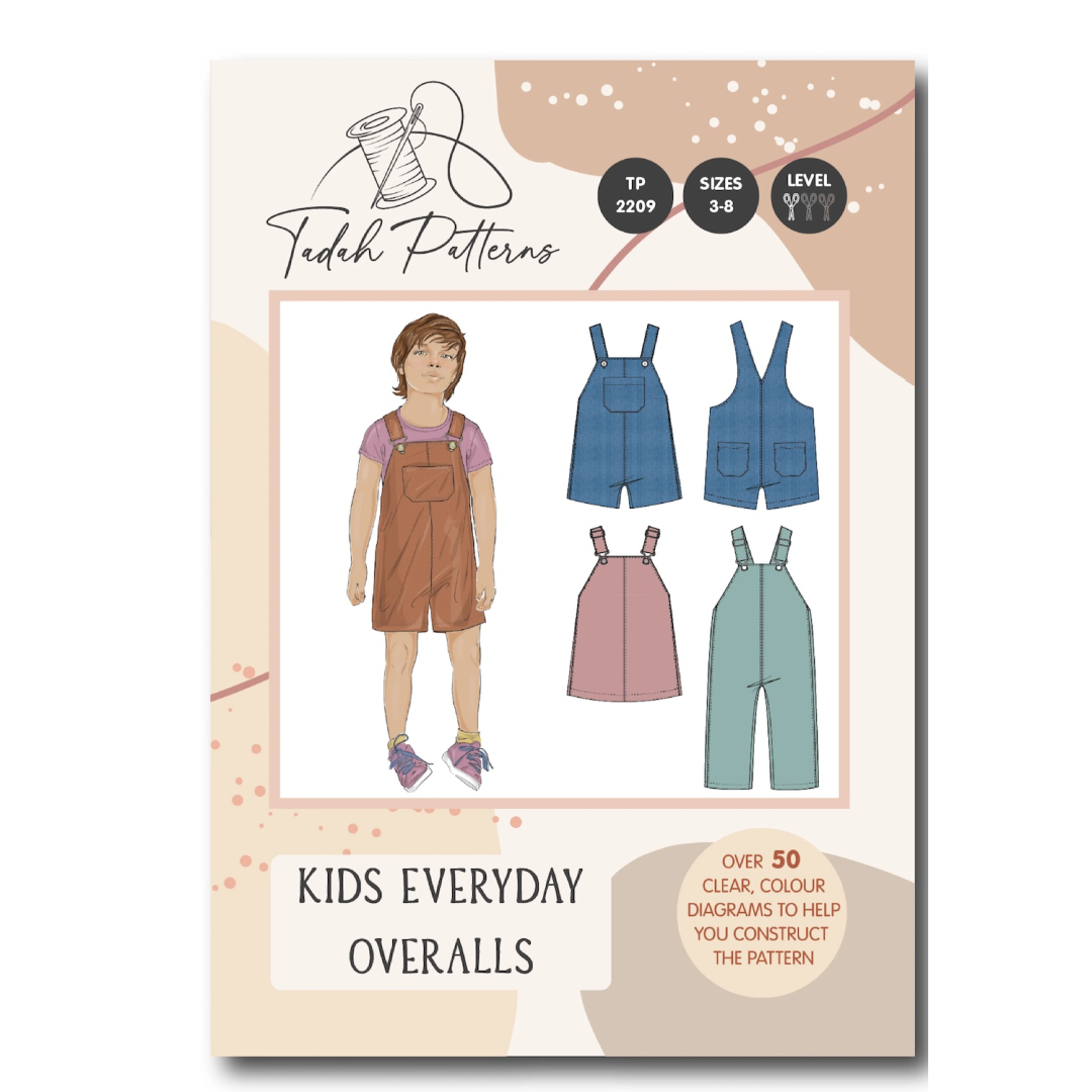 Tadah Patterns - Kids Everyday Overalls