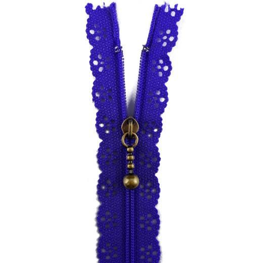 Lace Zip Royal Blue