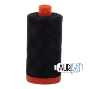 Aurifil Cotton Mako 4241 Almost Black 50 wt